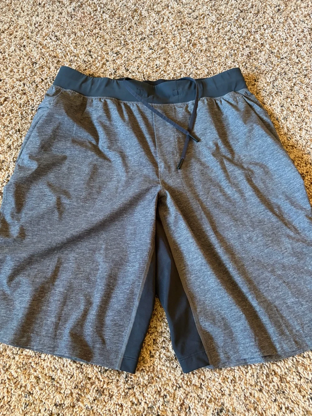 lululemon athletica Heather Gray & Black Track Joggers